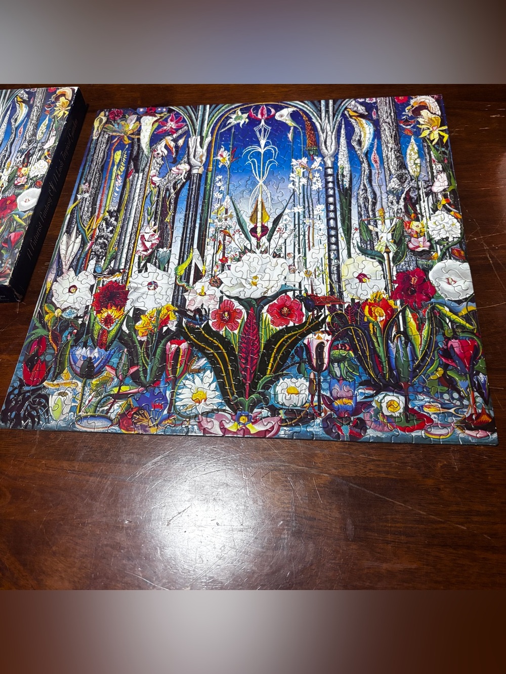1968 Vintage Springbok Square Puzzle "FLOWERS" by Joseph Stella COMPLETE RARE - Picture 3 of 14